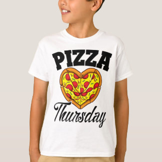Thursday Pizza Night Funny Pizza Lover Fast Food T-Shirt