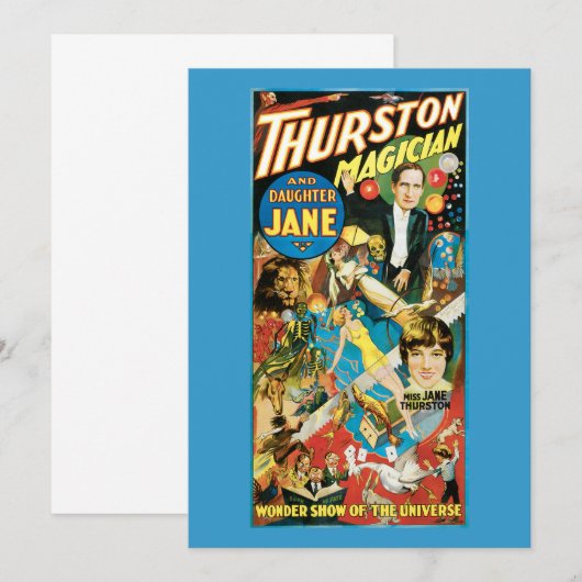Thurston & Daughter Jane Magician Advertising (Front/Back)