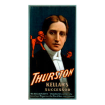 Thurston, Devil telling him secrets Magic Poster
