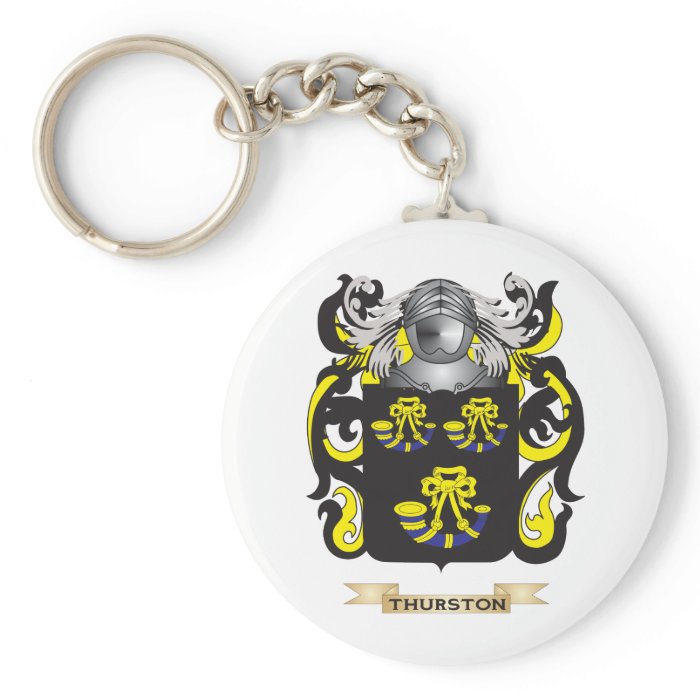 Thurston Family Crest (Coat of Arms) Key Chain