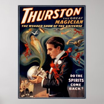 Thurston Great Magician Vintage Poster by AntiquePosters at Zazzle