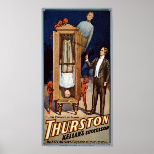 Thurston Kellars successor 1908 Vintage Poster