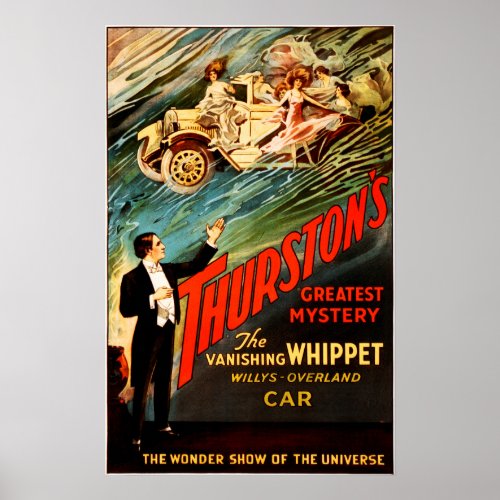 Thurston Magic Show Theater Vintage Poster Advert
