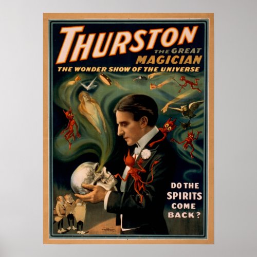 THURSTON Magician Illusionist VAUDEVILLE Poster