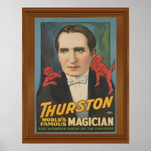 Thurston Magician Magic Wonder Show Poster