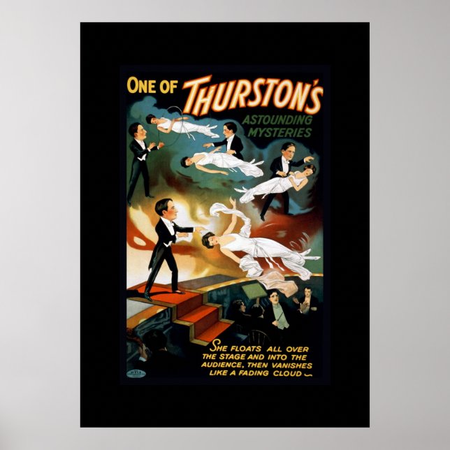 Thurston Magician Vintage Theater Poster (Front)