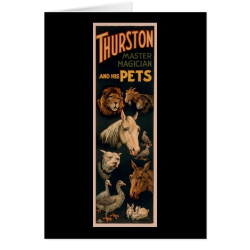 Thurston master magician and his pets