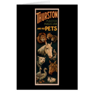 Thurston master magician and his pets cards