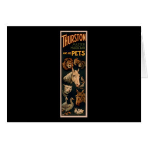Thurston master magician and his pets cards
