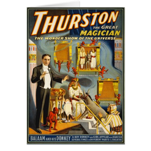 Thurston the great magician 1914 Vintage Poster