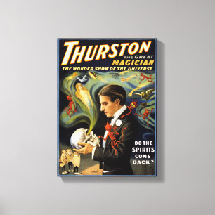 Thurston the great magician 1915 Vintage Poster Canvas Print