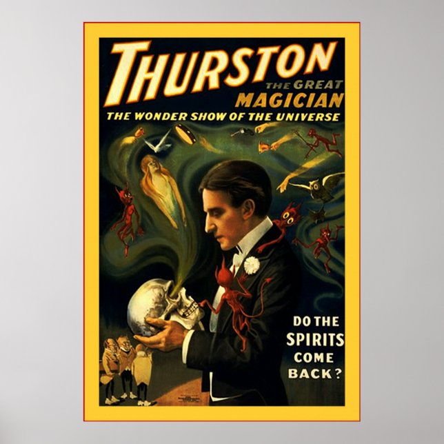 Thurston the Great Magician ~ Vintage Magician Poster (Front)