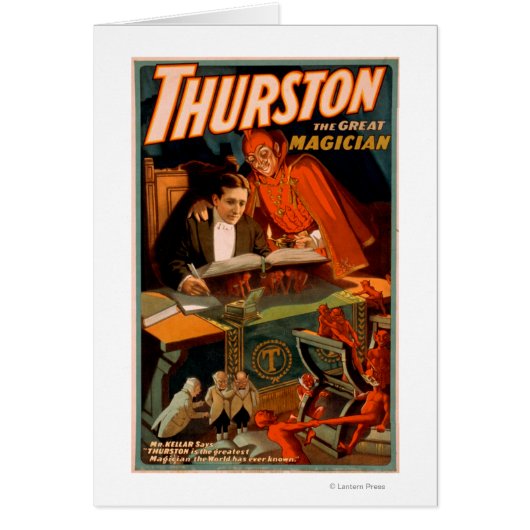 Thurston the Great Magician w/ Devil Magic Cards (Front)