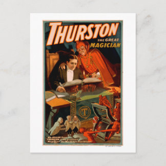 Thurston the Great Magician w/ Devil Magic Postcard