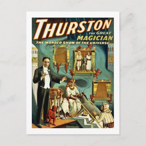 Thurston the Magician _ The Wonder Show Postcard