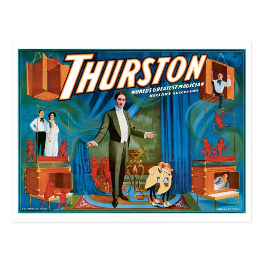 Thurston World's Greatest Magician ~ Vintage Act Postcard