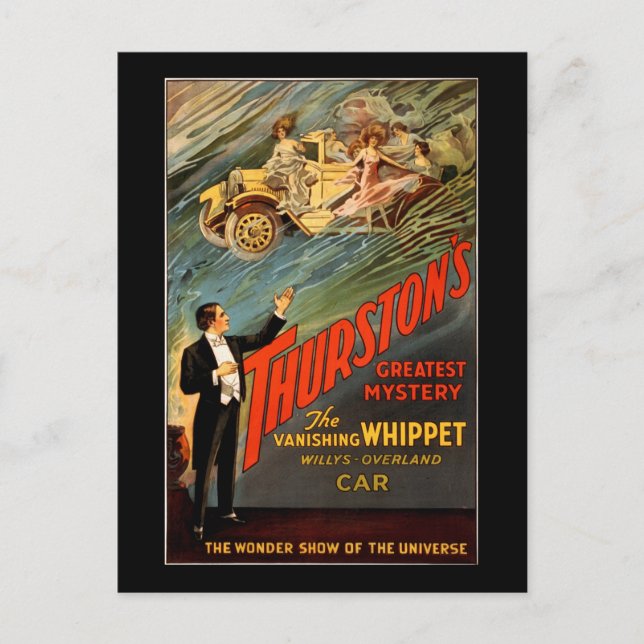 Thurston's greatest mystery postcard (Front)
