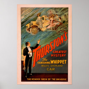 Thurston's Vanishing Whippet Willys-Overland Poster