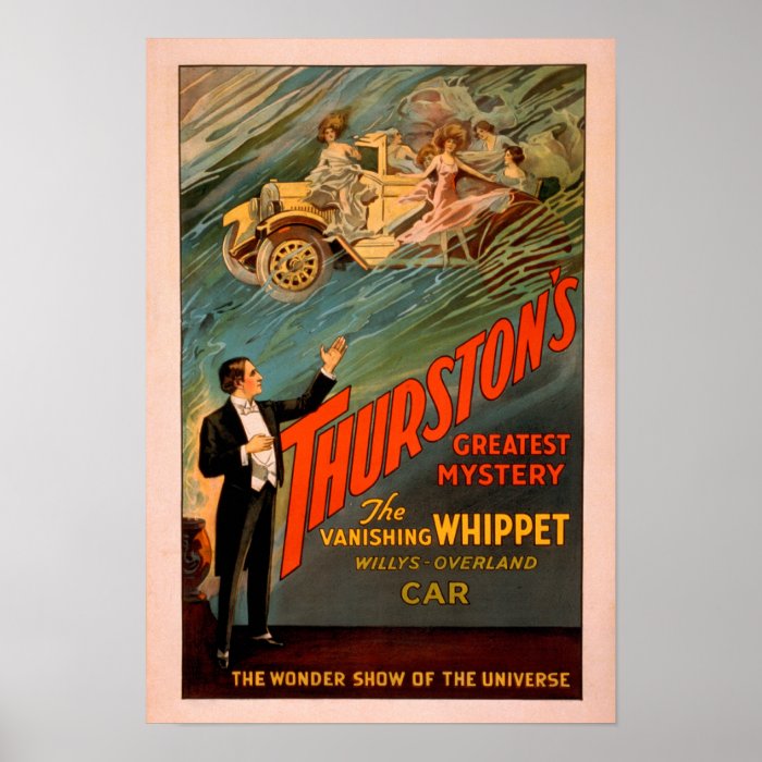 Thurston's Vanishing Whippet Willys Overland Print