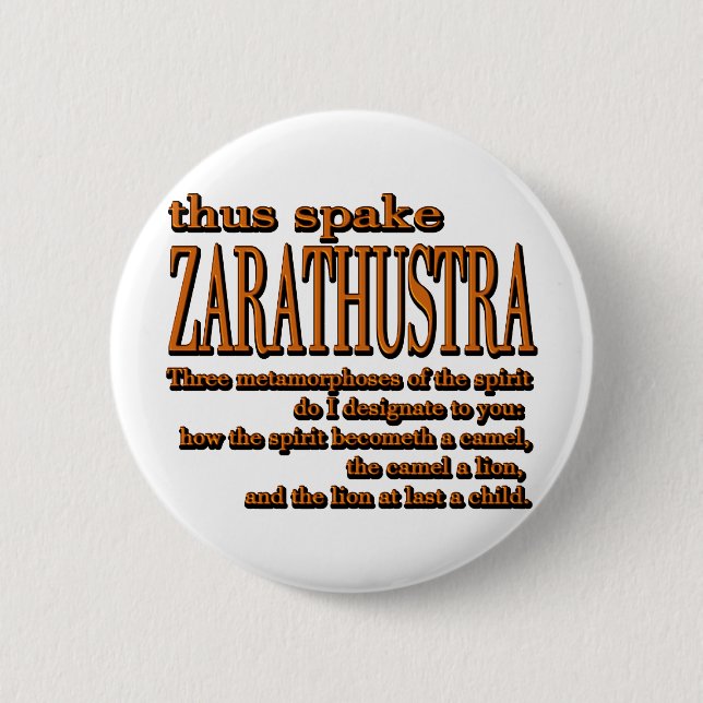 Thus Spake Zarathustra Pinback Button (Front)