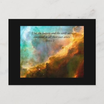 Thus The Heavens And The Earth Postcard by TrinityFarm at Zazzle