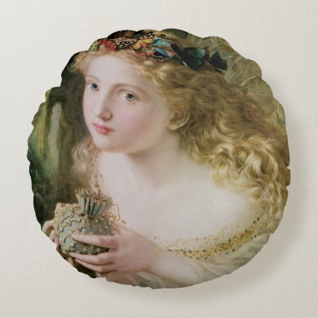 Thus Your Fairy is Made of Most Beautiful Things Round Pillow (Front)
