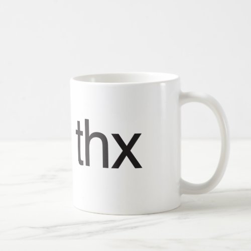 thx coffee mug