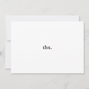 thx. funny minimal thank you card