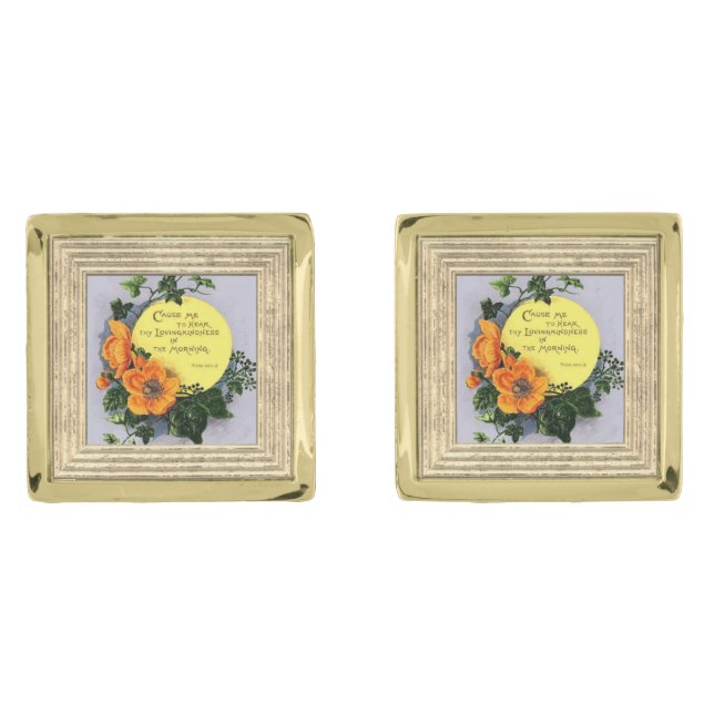 Thy Loving Kindness Cufflinks (Front)