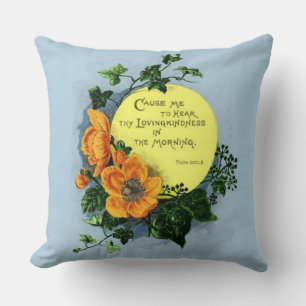 Thy Loving Kindness In The Morning Throw Pillow