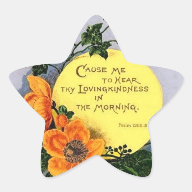 Thy Loving Kindness Star Sticker (Front)