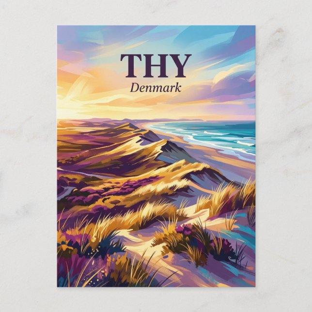 Thy National Park Denmark Postcard (Front)