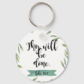 Thy will be done keychain