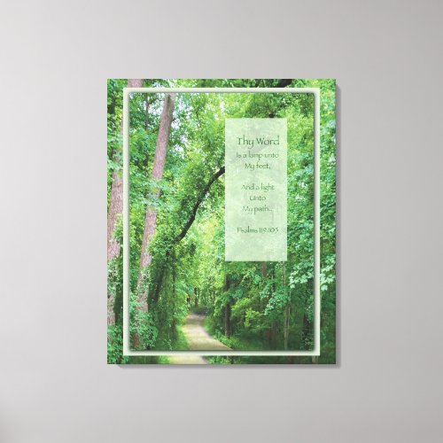 Thy Word is a Lamp Forest  Canvas Print