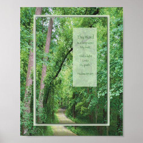Thy Word is a Lamp Forest  Poster