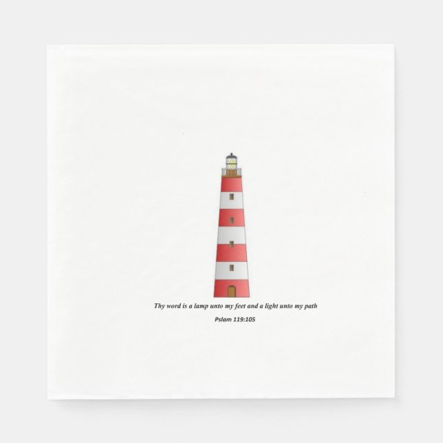 Thy word is a lamp paper napkins (Front)