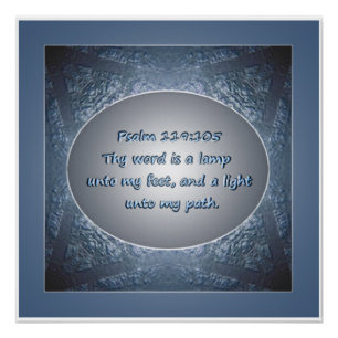 Thy Word is a Lamp Scripture Encouragement Poster