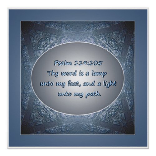 Thy Word is a Lamp Scripture Encouragement Poster