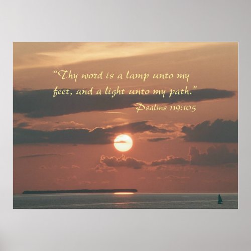 Thy word is a lamp to my feet Poster