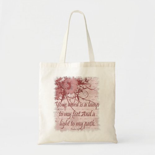 Thy word is a lamp unto my feet and a light unto tote bag