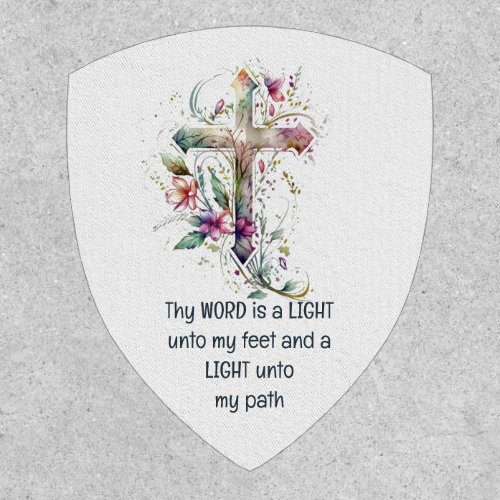 Thy word is a lamp unto my feet Inspirational Patch