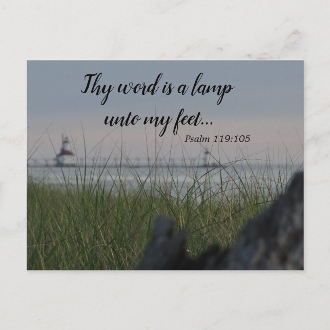 Thy Word Is A Lamp Unto My Feet Postcard (Front)