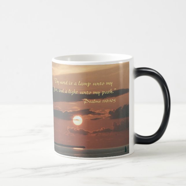 "Thy word is a lamp unto my feet" Scripture mug (Right)