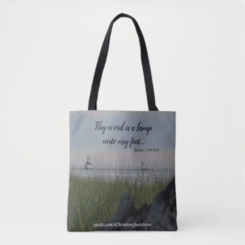 Thy Word Is A Lamp Unto My Feet Tote Bag