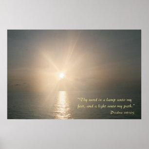 Thy word is a lamp unto my feet (variation 3) poster