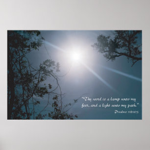 Thy word is a lamp unto my feet variation poster