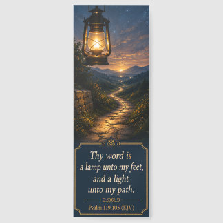 Thy Word Is A Lamp Unto My Feet (Vintage Lantern) Bookmarks