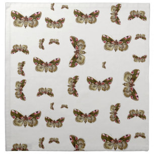 Thyatira batis - The Peach Blossom Moth Cloth Napkin