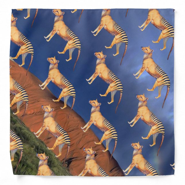 Thylacine (Tasmanian Tiger) Bandana (Front)