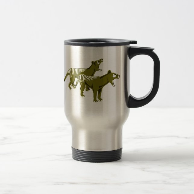 Thylacine Tasmanian Tiger Travel Mug (Right)